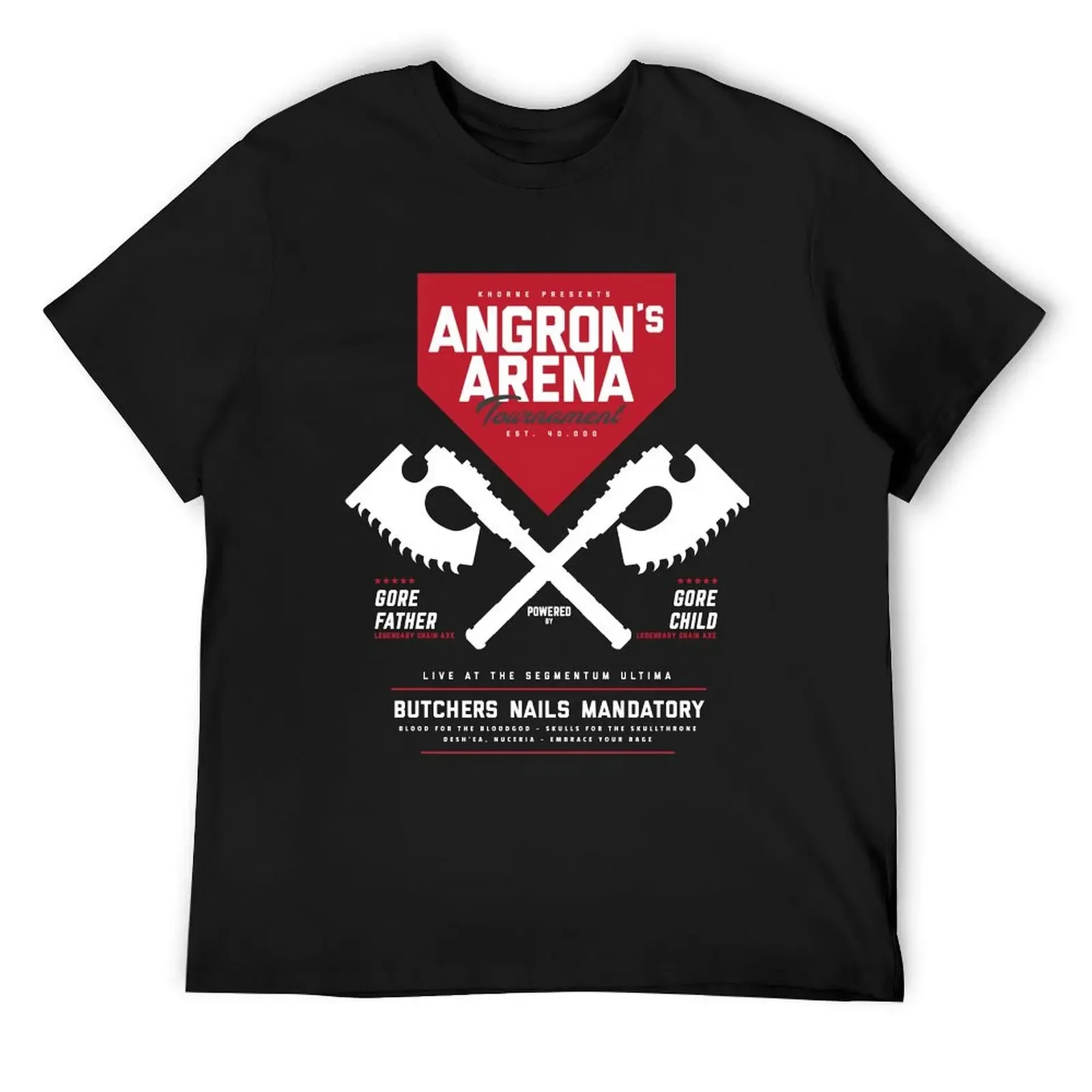 

Angron - Arena Tournament (White) T-Shirt vintage clothes man t shirt oversize t-shirts man plain mens fashion