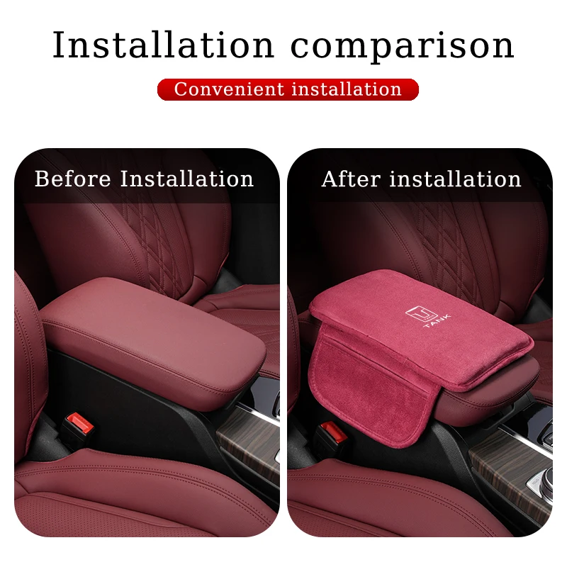 Car Center Console Armrest Box Protector Pad Storage Mat For Great Wall GWM Tank 300 City 300 Border 400 500 PHEV 700 800 Tank50