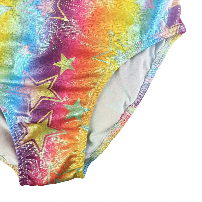 Girls Gymnastics Leotards Toddler Shiny Star Sleeveless Tank  Activewear Kids  Athletic Tumbling Outfits