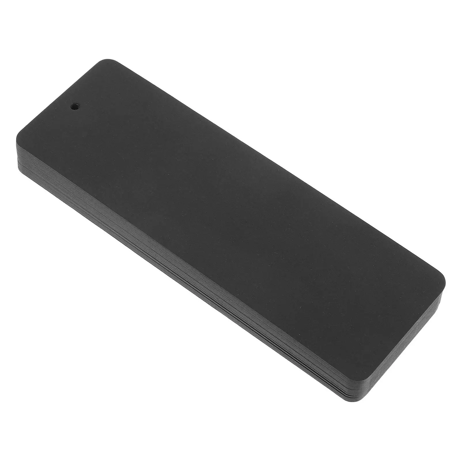 

50Pcs Black Blank Bookmarks Cardstock Rounded Corner DIY Tags for Teacher Supplies School Craft Projects Kids Handmade Page