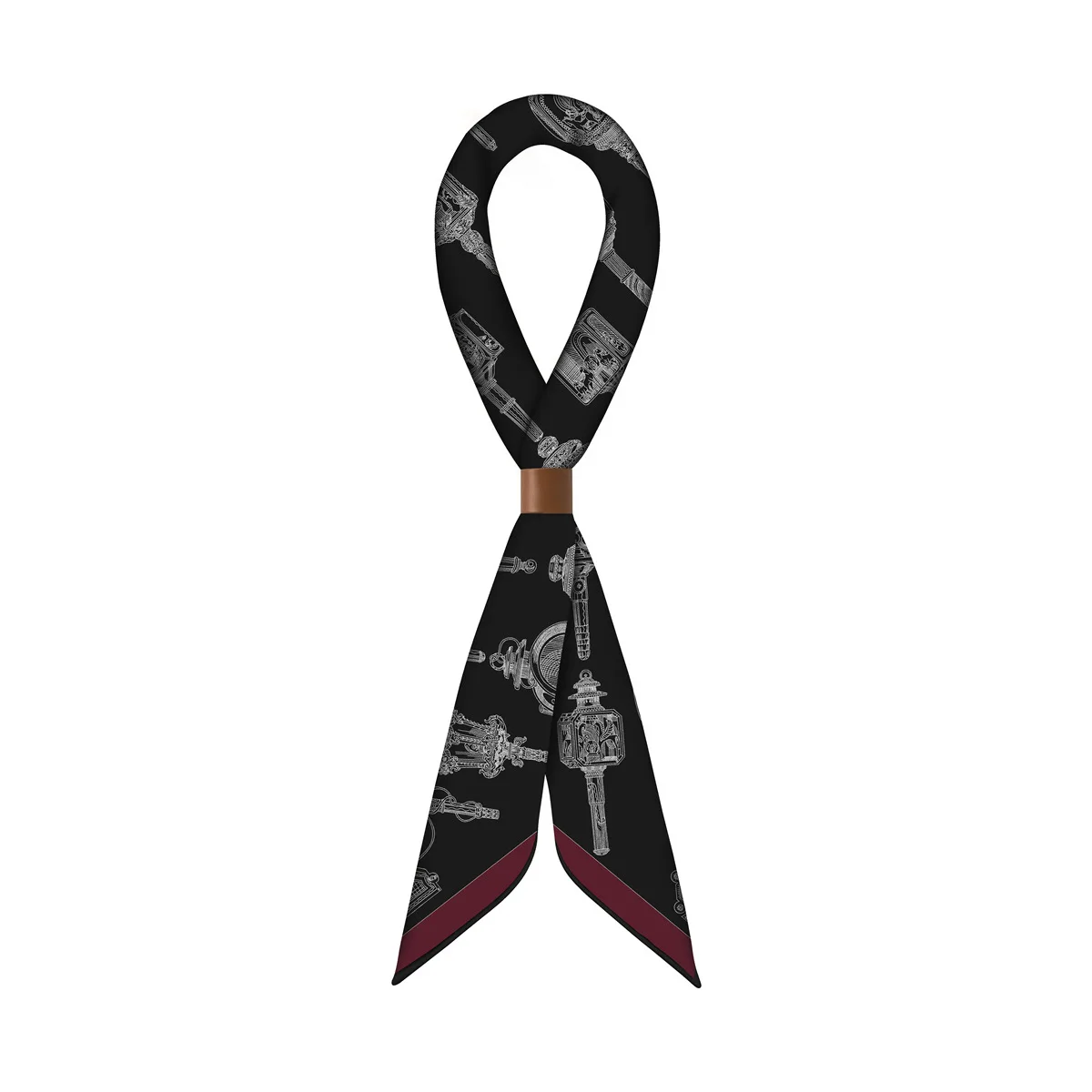 Black Luxury Designers Silk Cashmere Scarf 70CM Winter Square Shawls Mother Lover Gift Hand Rolled Bandanas 70CM