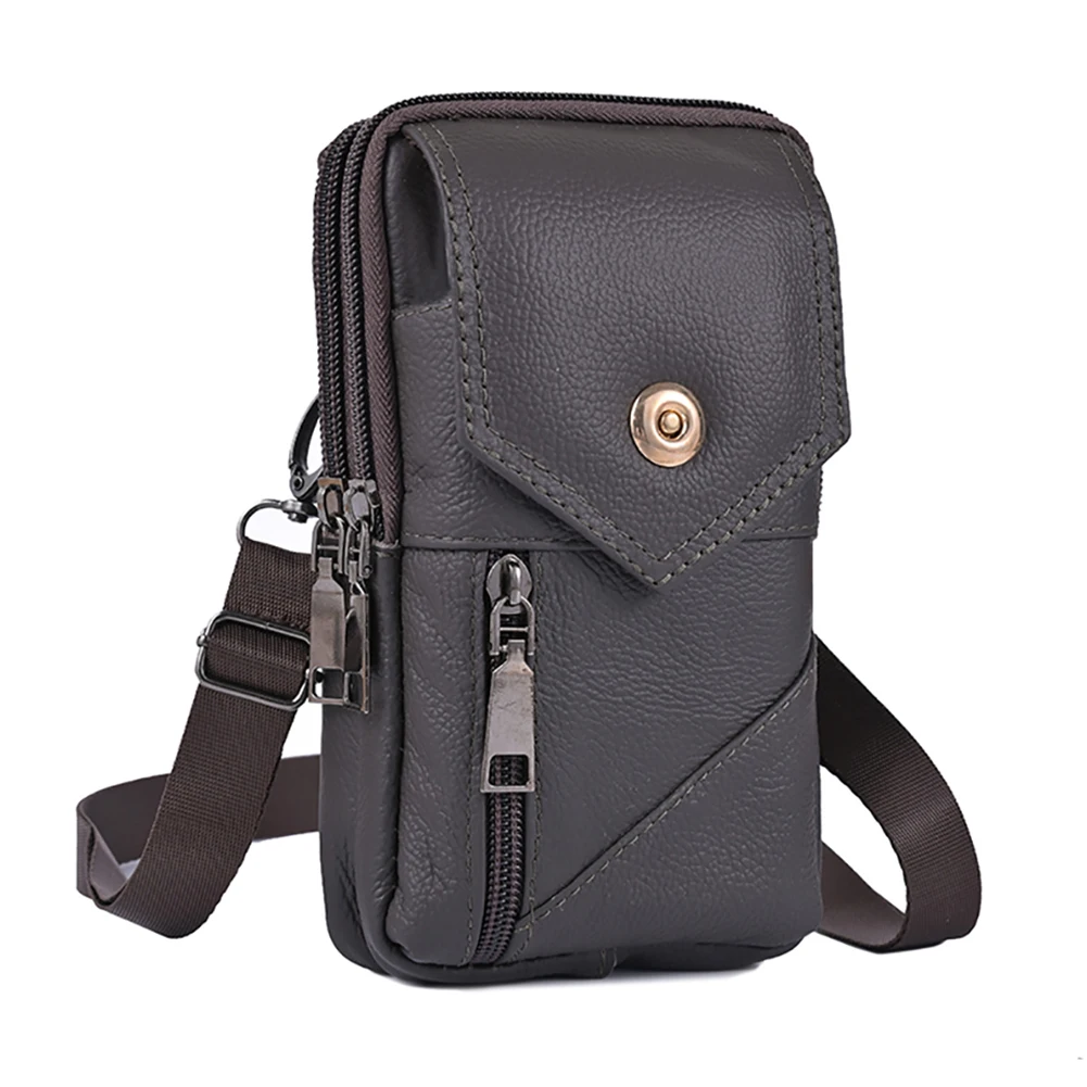 Men Stylish Crossbody Bag Waterproof Leather Simple Shoulder Bag Lightweight Fashion Sling Bag Men Daily Sports Bag