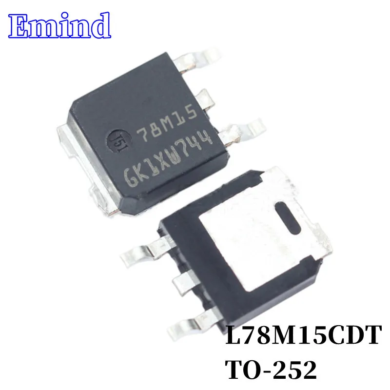 

50/100/200/500/1000Pcs L78M15CDT 78M15 SMD Low Dropout Regulator TO-252 LDO 3-terminal Regulator IC