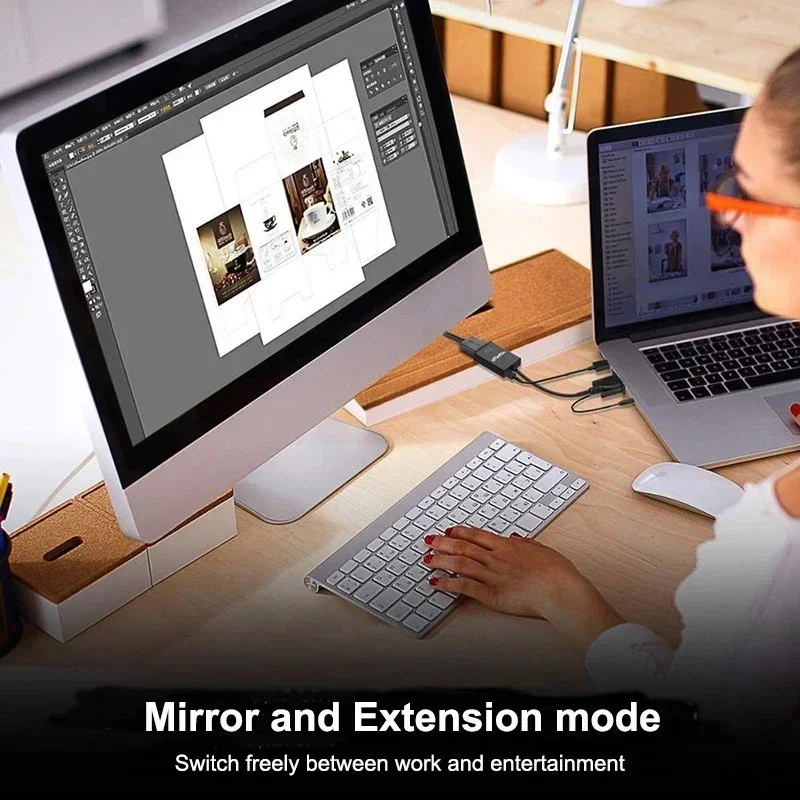 VGA to HDMI Cable Adapter VGA ชายไป HDMI หญิง Converter พร้อม Audio out 1080 P VGA HDMI Adapter สําหรับ PC แล็ปท็อป HDTV โปรเจคเตอร์