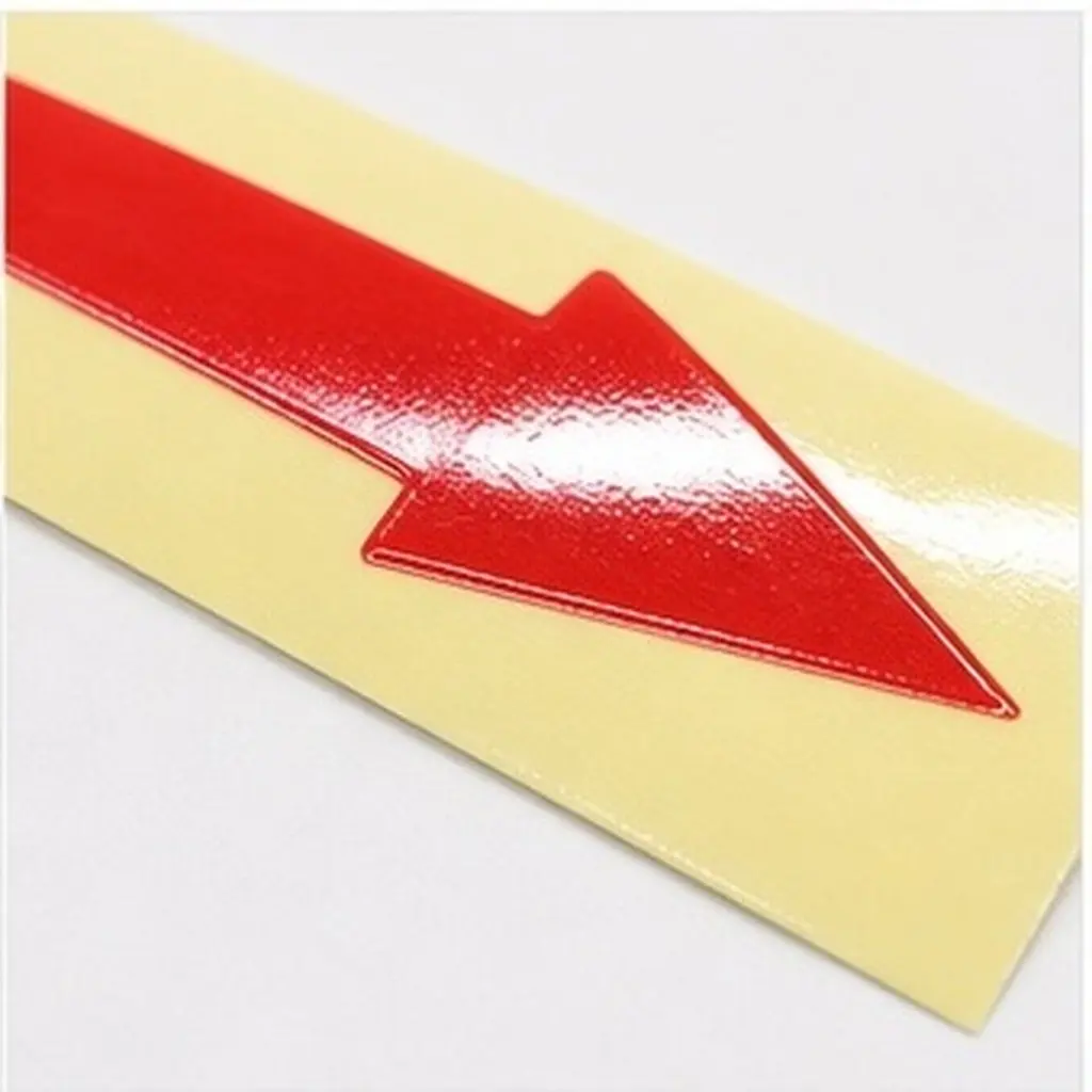 100Pcs Adhesive Instrument Panel Arrow Stickers Waterproof Reflective Directional Mark Stickers for Accurate Reading
