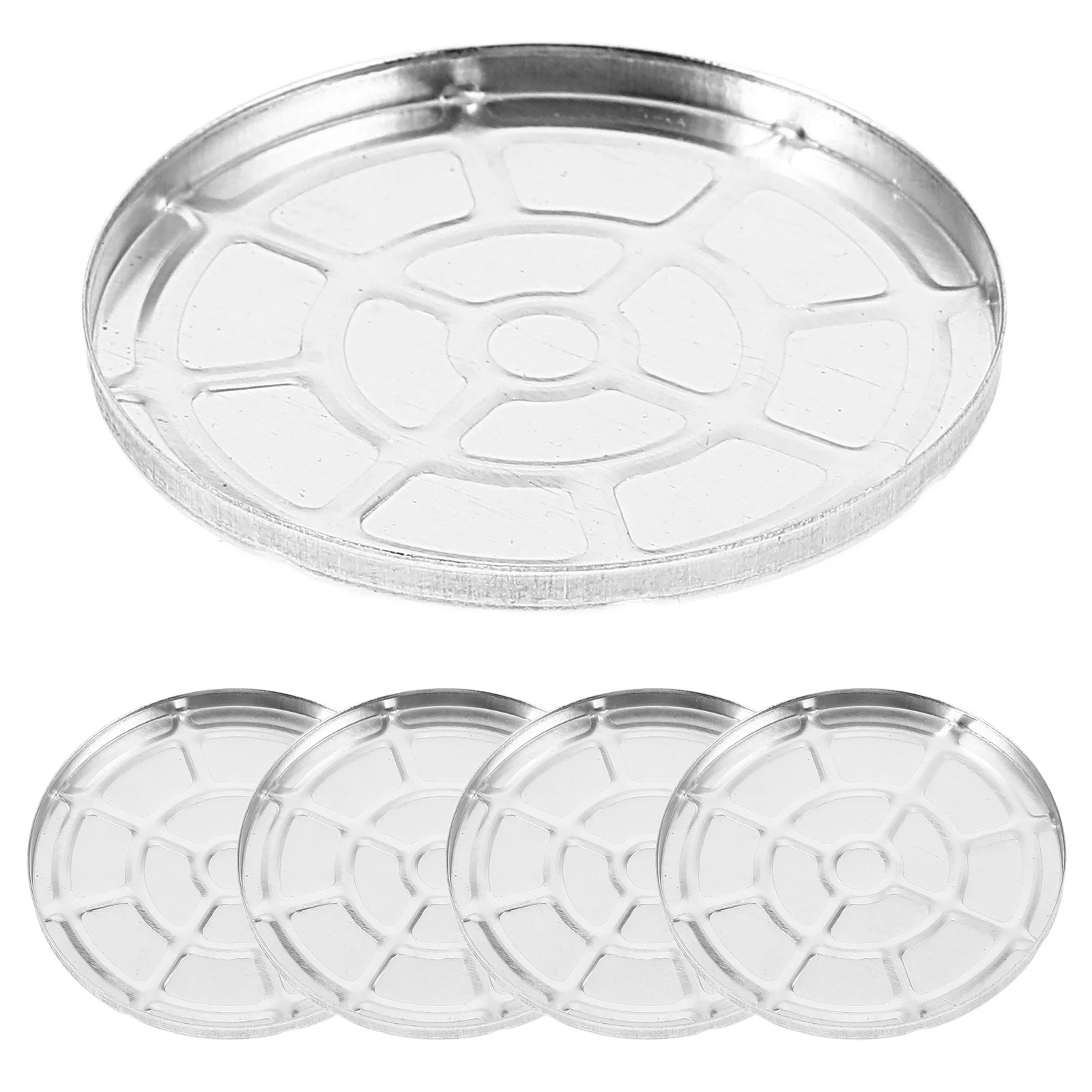 

5Pcs Aluminum Eyeshadow Pans Empty Makeup Tray for DIY Case Durable Lightweight Blusher Foundation Organizer