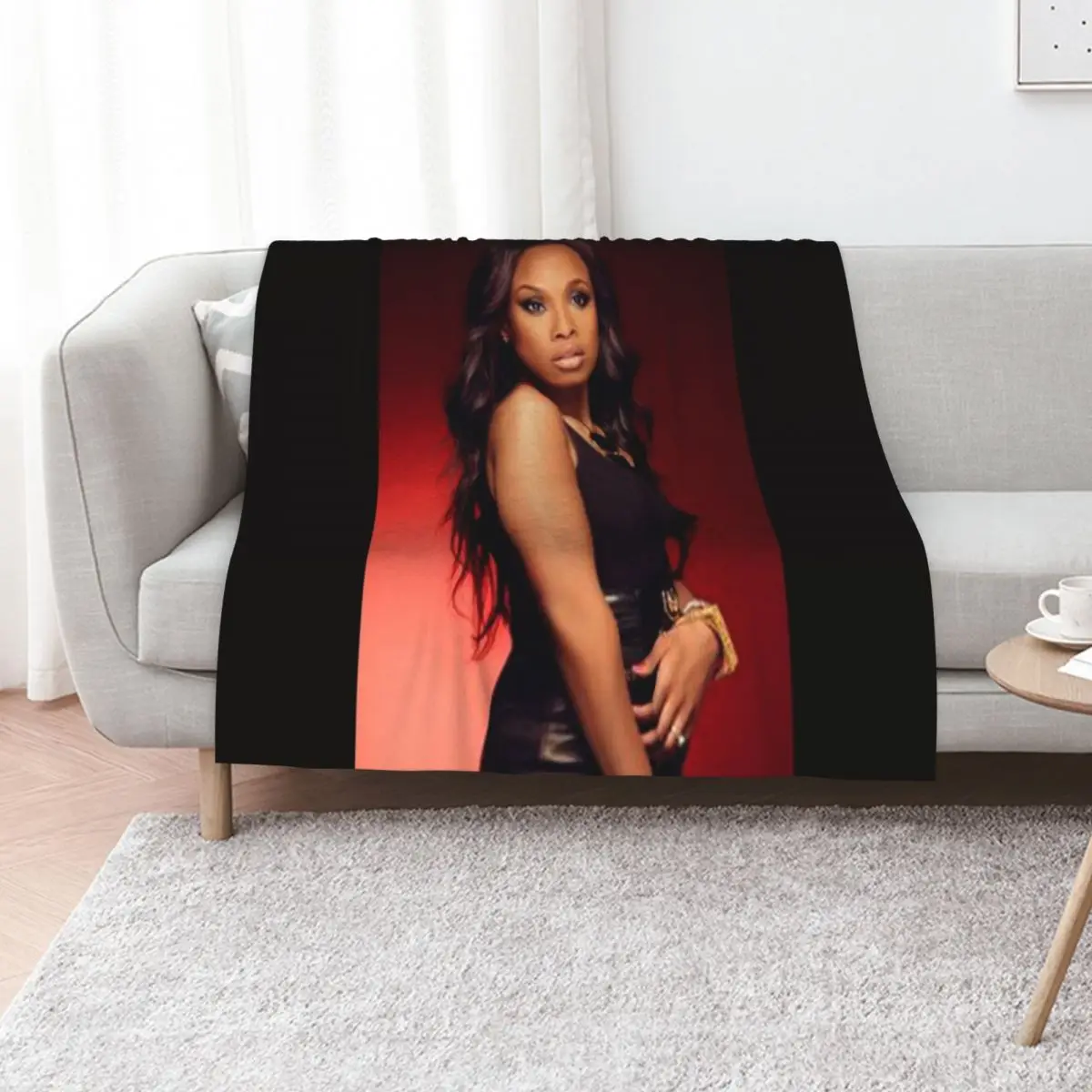 

Album - Jennifer Hudson Throw Blanket For Decorative Sofa manga wednesday Flannel Fabric Blankets
