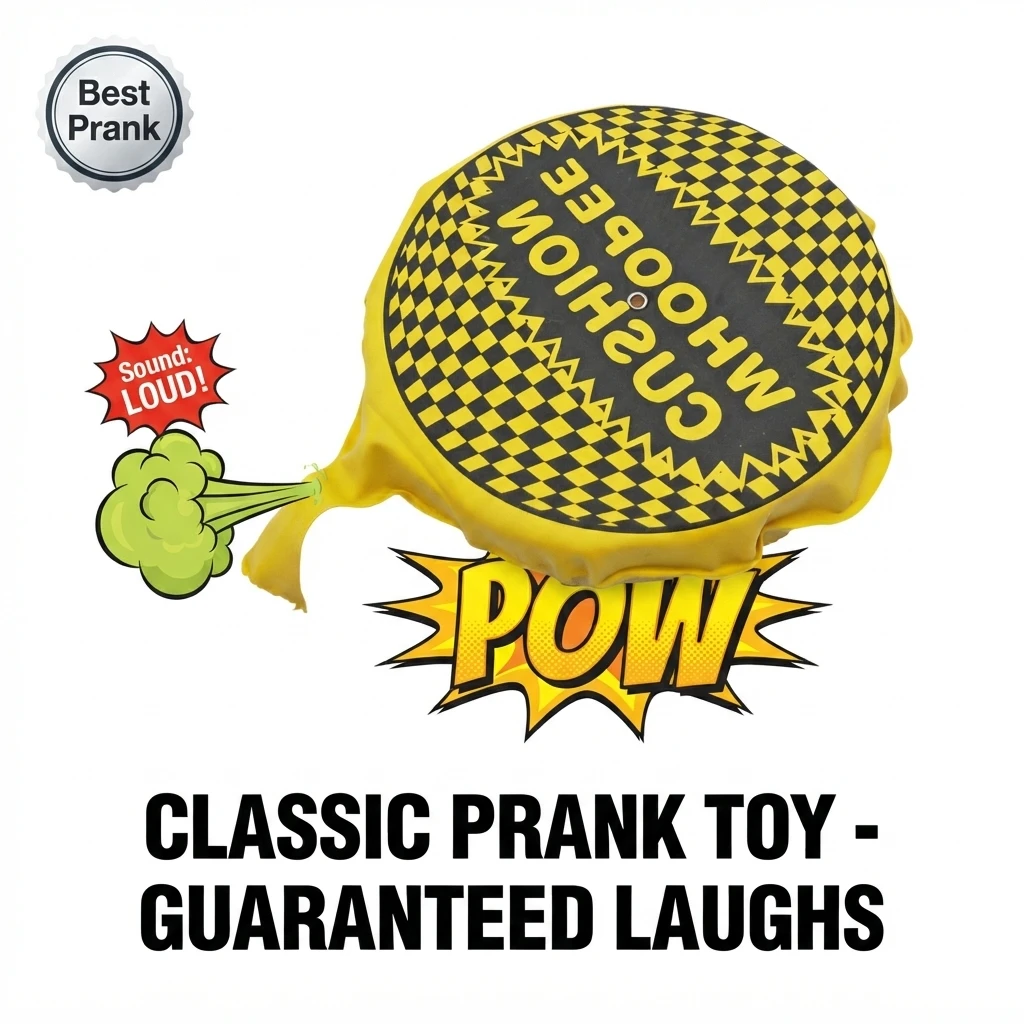 Viral Self‑Inflating Whoopee Cushion, Reusable Fart Prank Toy Funny Party Gag Gift for All Ages 3+