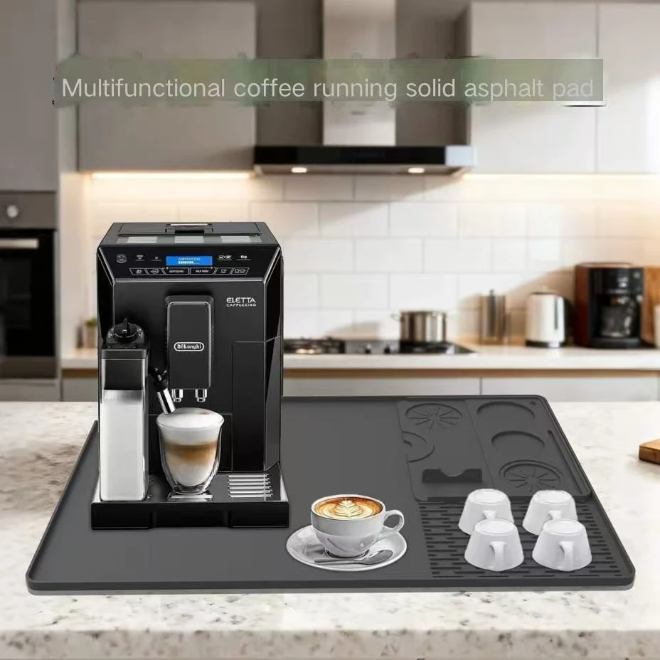 Amazon Thicken Italian Coffee Maker Mat, Bar, Silicone Mat, Powder Mat, Appliance, Storage Mat, Mat, Drain Mat