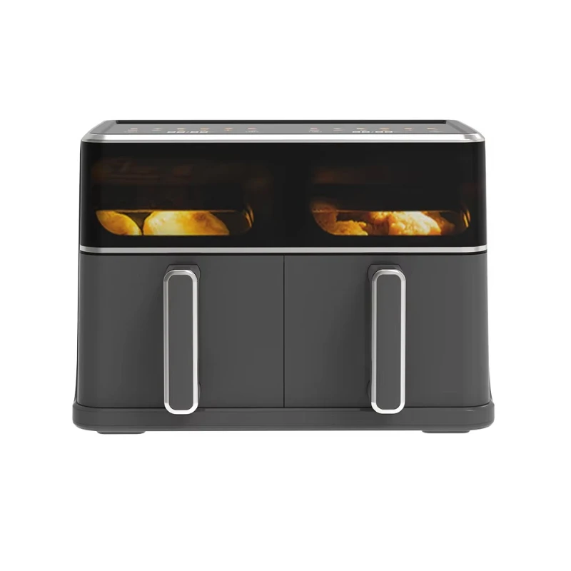 

Independent Control Panel Digital Air Fryer Double Pot