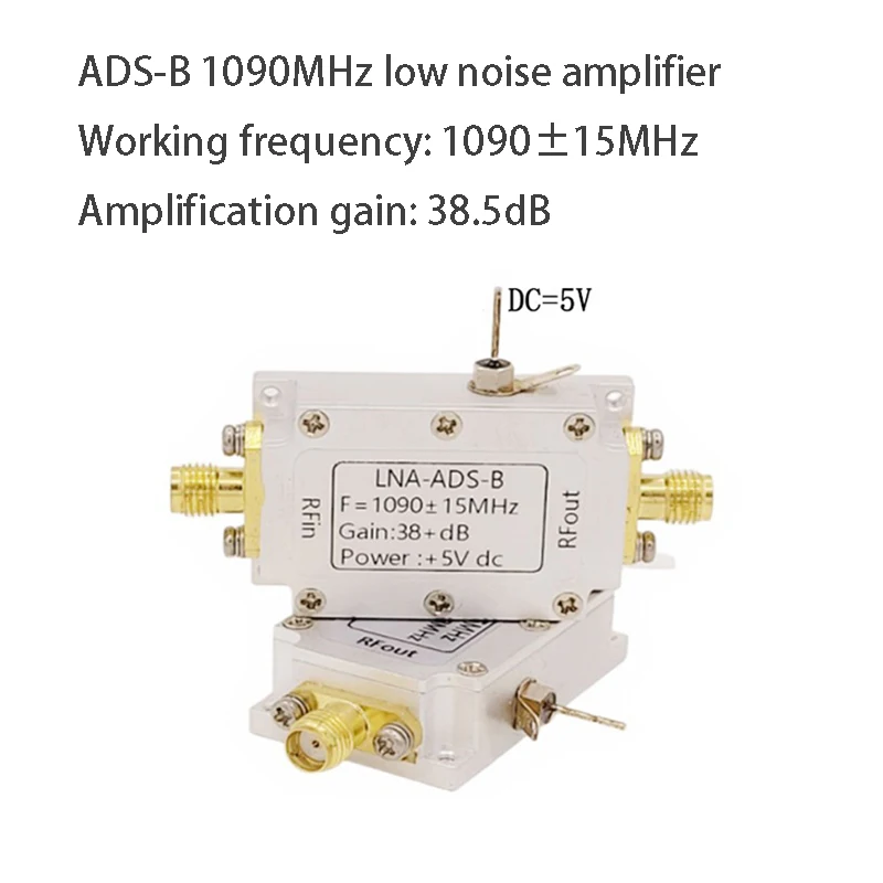 Modulo RF bandpass 1090MHz/modulo RF amplificatore RF guadagno amplificatore LNA ADS-B