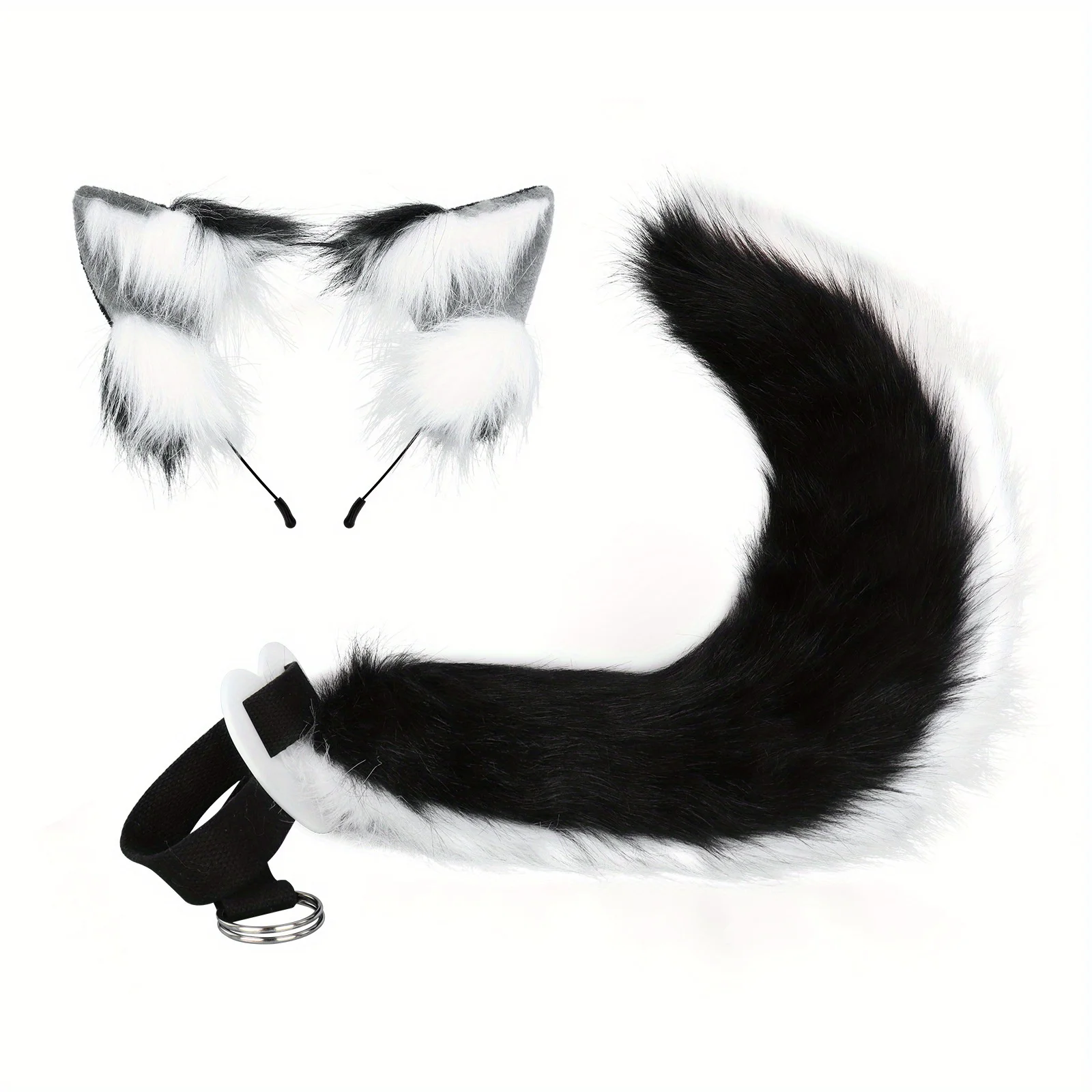 

Animal Ear Headband & Plush Tail Set - Cosplay Props for Live Streaming and Comic Con