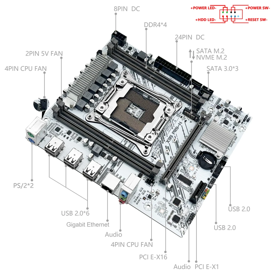 MACHINIST PR9-H X99 LGA 2011-3 XEON マザーボード Intel CPU E5 2640