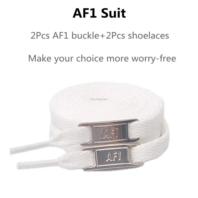 New AF1 Shoelaces Combination White Flat laces and Shoe Decoration Suit Sneaker Shoelace Fashion Air Force One Shoes Accessories