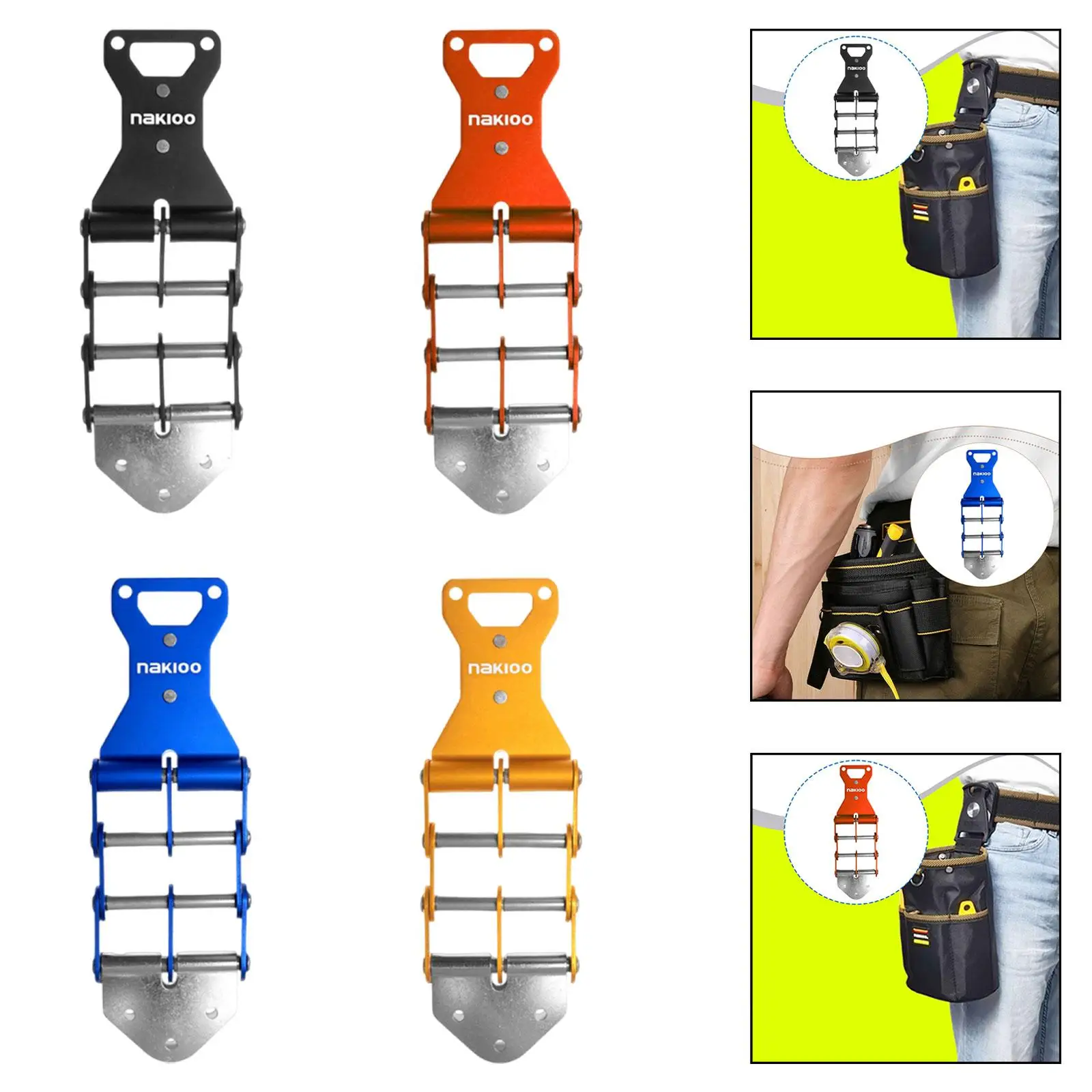 Tool Belt Buckle Conversion Kit Flexible Chain Carpenters Lightweight Versatile