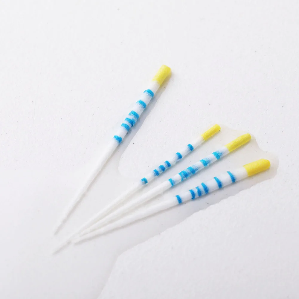 Dental Gutterhanger Końcówki papierowe Końcówki do endodoncji F1 F2 F3 0406 Chłonne punkty papierowe Słupy z włókna bawełnianego Materiały