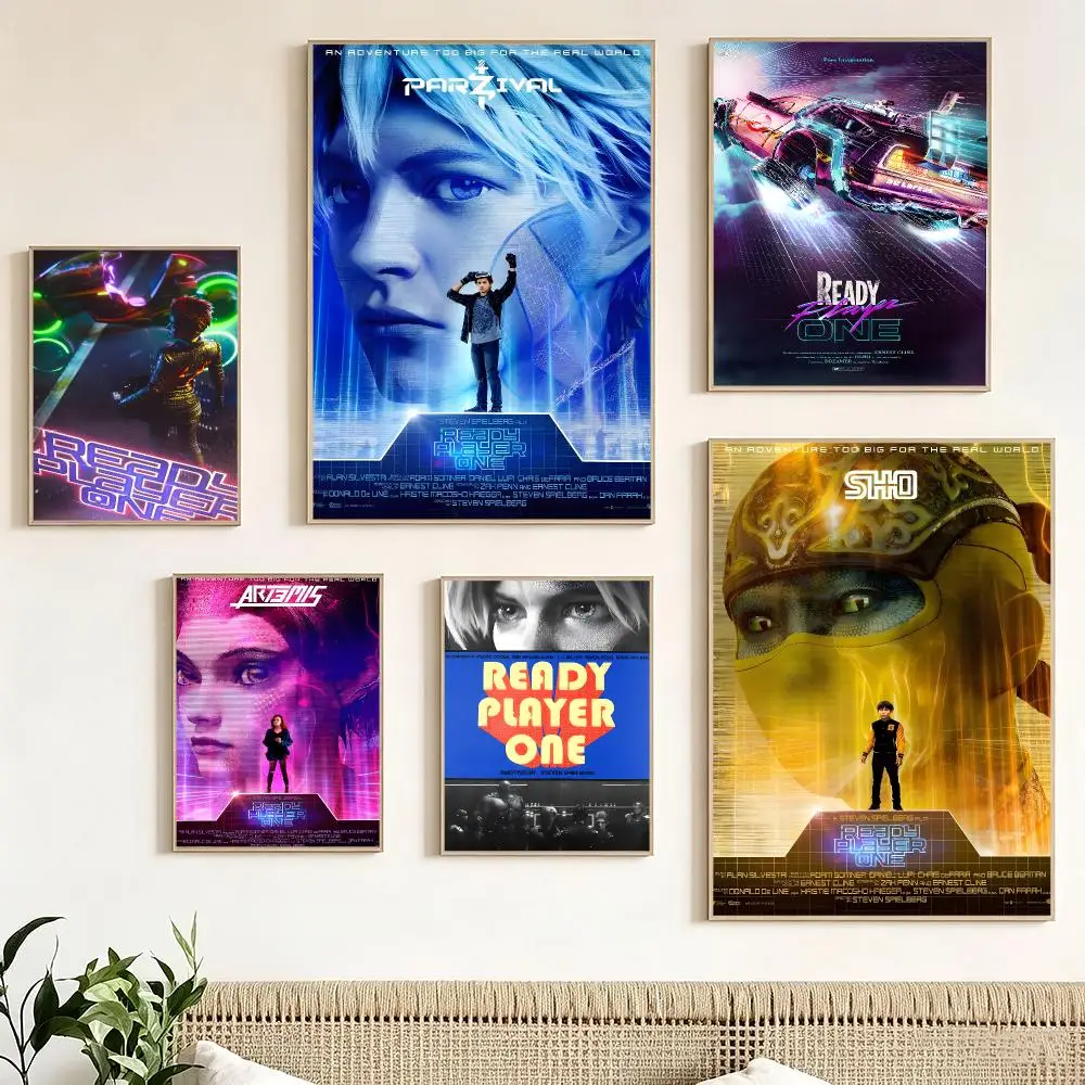 Classic Movie R-Ready Player One Poster Print Painting Home Decor for Bedroom Living Room Hallway