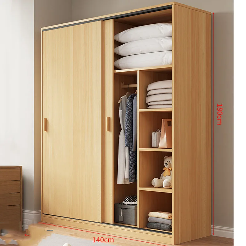 Two Door European Wardrobe Space Saving Storage Organizer Wardrobe Portable Apartment Rangement Chambre Luxury Furniture