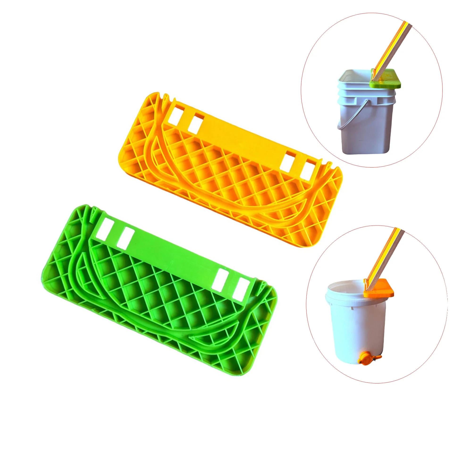 50 Pieces Solid Honeycomb Uncapping Holder Panel Beehive Frame Shelf for Square & round Honey Buckets - Honeycomb Holding Panel