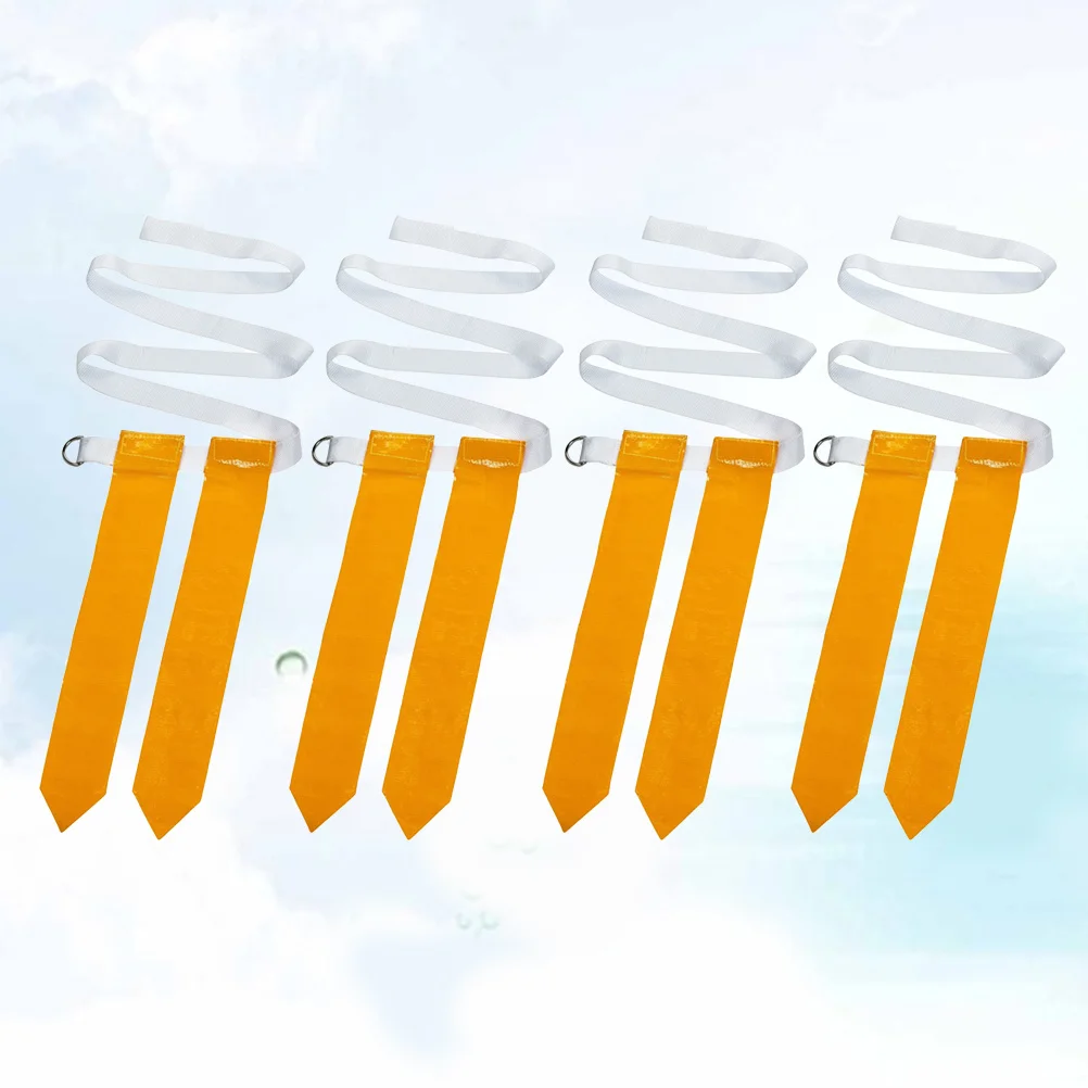 Cintura con bandiera in vita da calcio americano da 4 pezzi. Allenamento in nylon ecologico per rugby. Cattura il gioco della bandiera Streamer