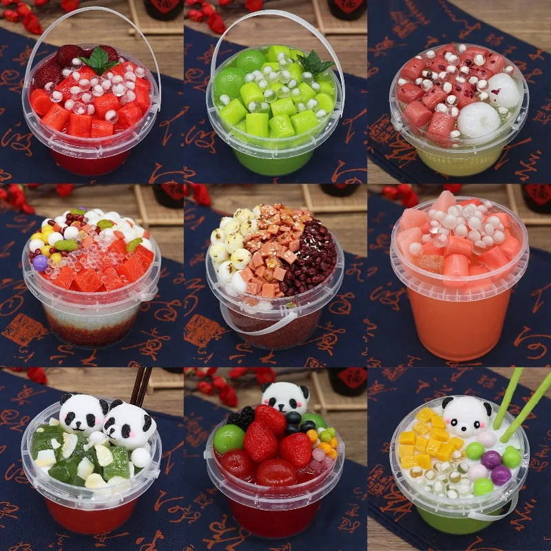 Simulation Panda Ice Tangyuan Food Model Bayberry Qingti Taro Round Ice Powder Jelly Mold