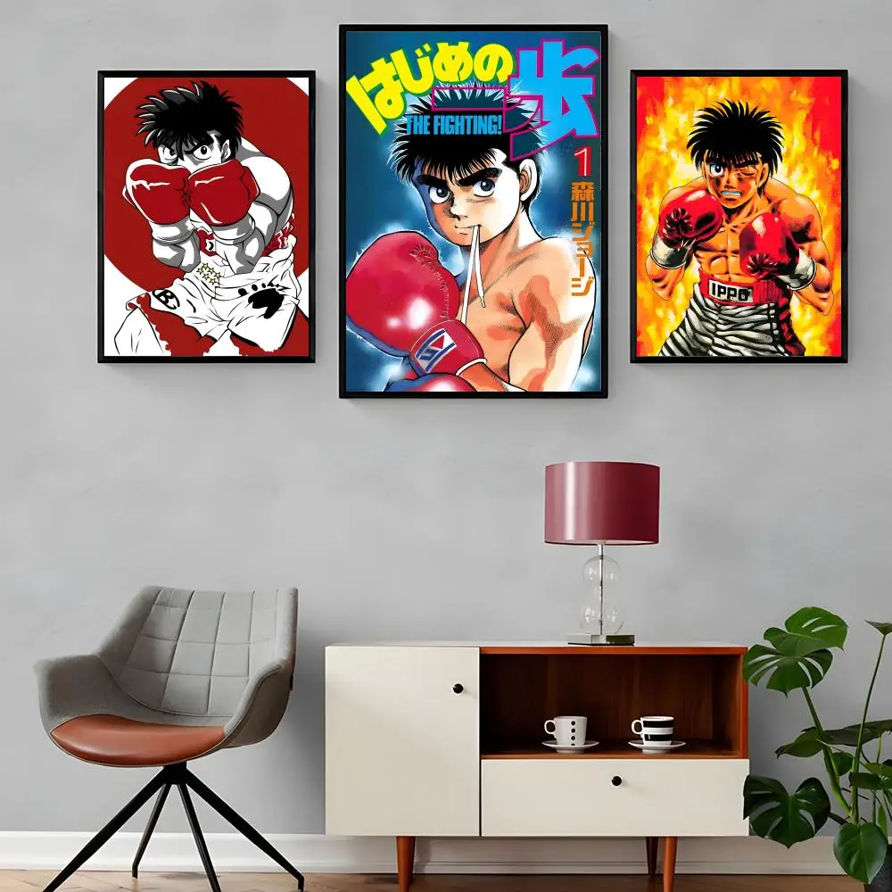 Hajime no Ippo Japan Cartoon Anime Painting Calligraphy Canvas Poster: Crease Free Waterproof Durable All Space Wall Decor
