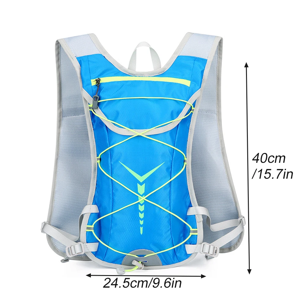 Trilha ao ar livre correndo ultraleve mochila hidratação jogging colete masculino respirável maratona bicicleta saco garrafa de água 250ml/500ml