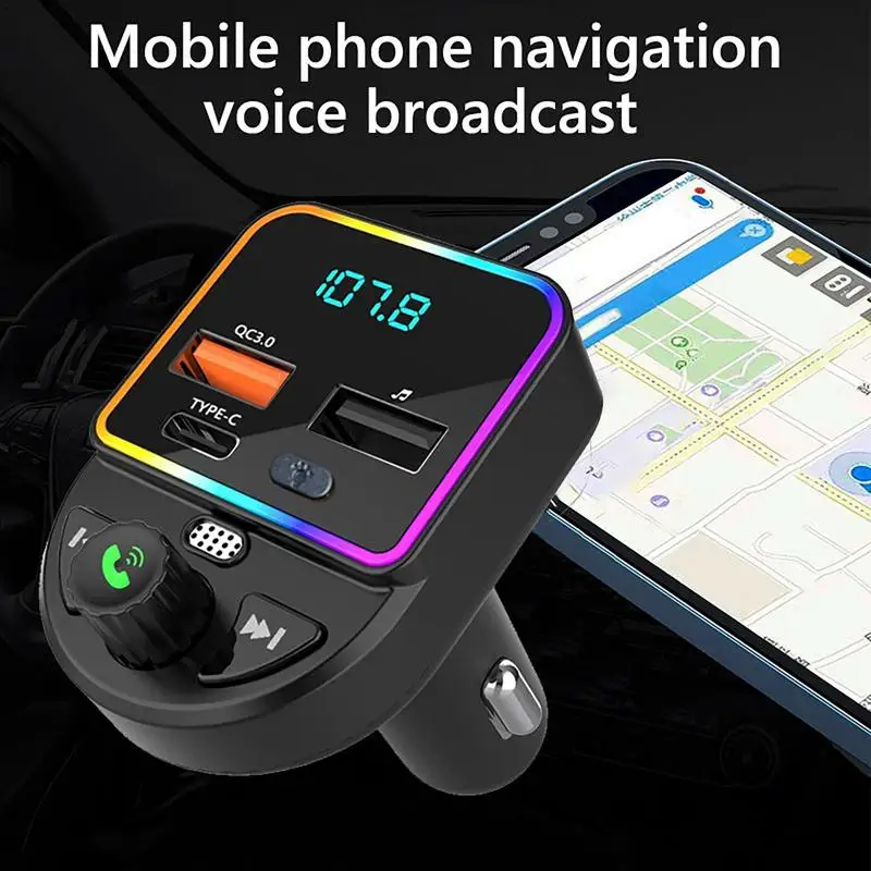 Auto Car Charger Widely Compatible Multi Purpose And Convenient Handsfree Call Wireless BT FM Transmitter Radio Receiver