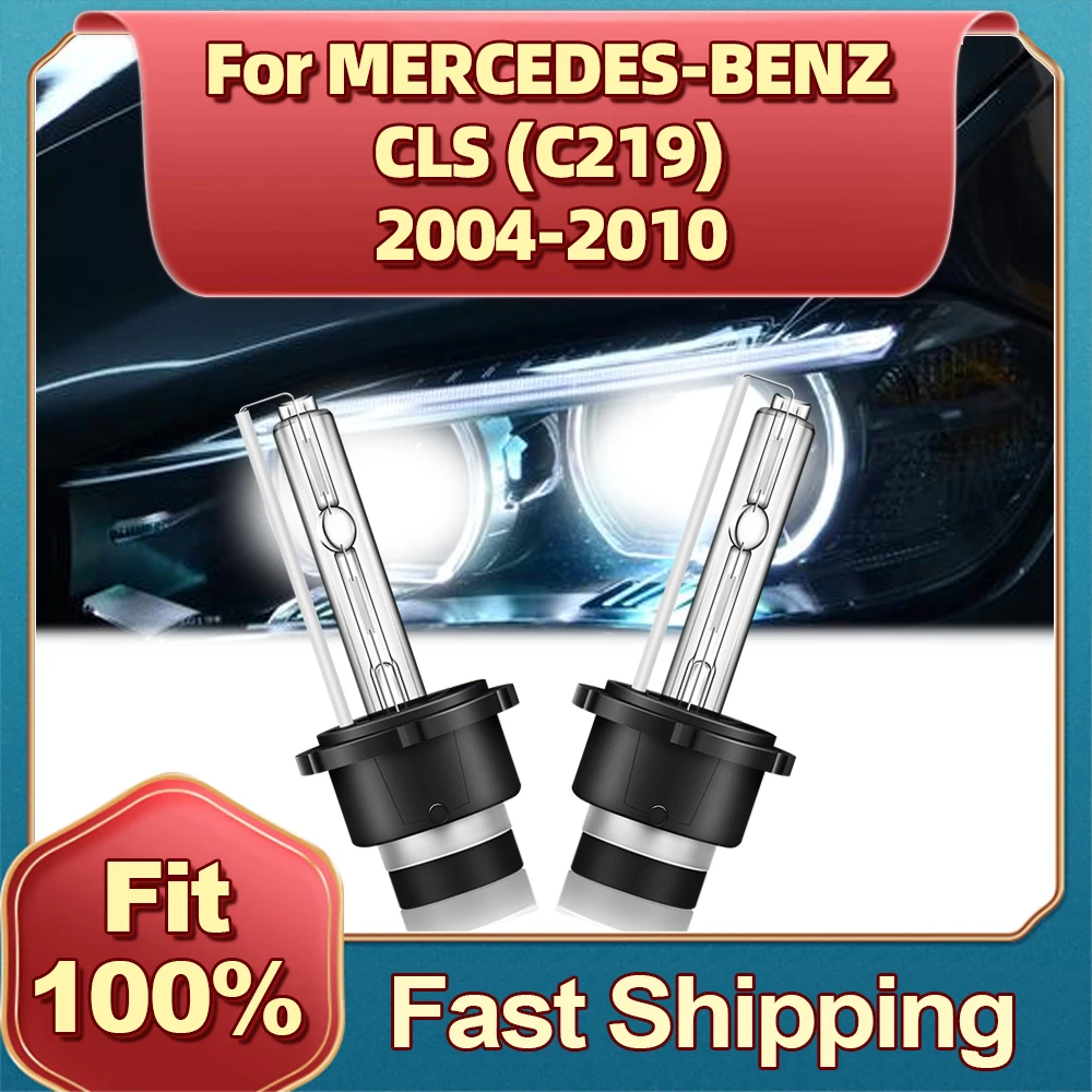 

2X D2S HID Bulb Xenon Headlight 6000K Car Lamp For MERCEDES-BENZ CLS (C219) 2004 2005 2006 2007 2008 2009 2010