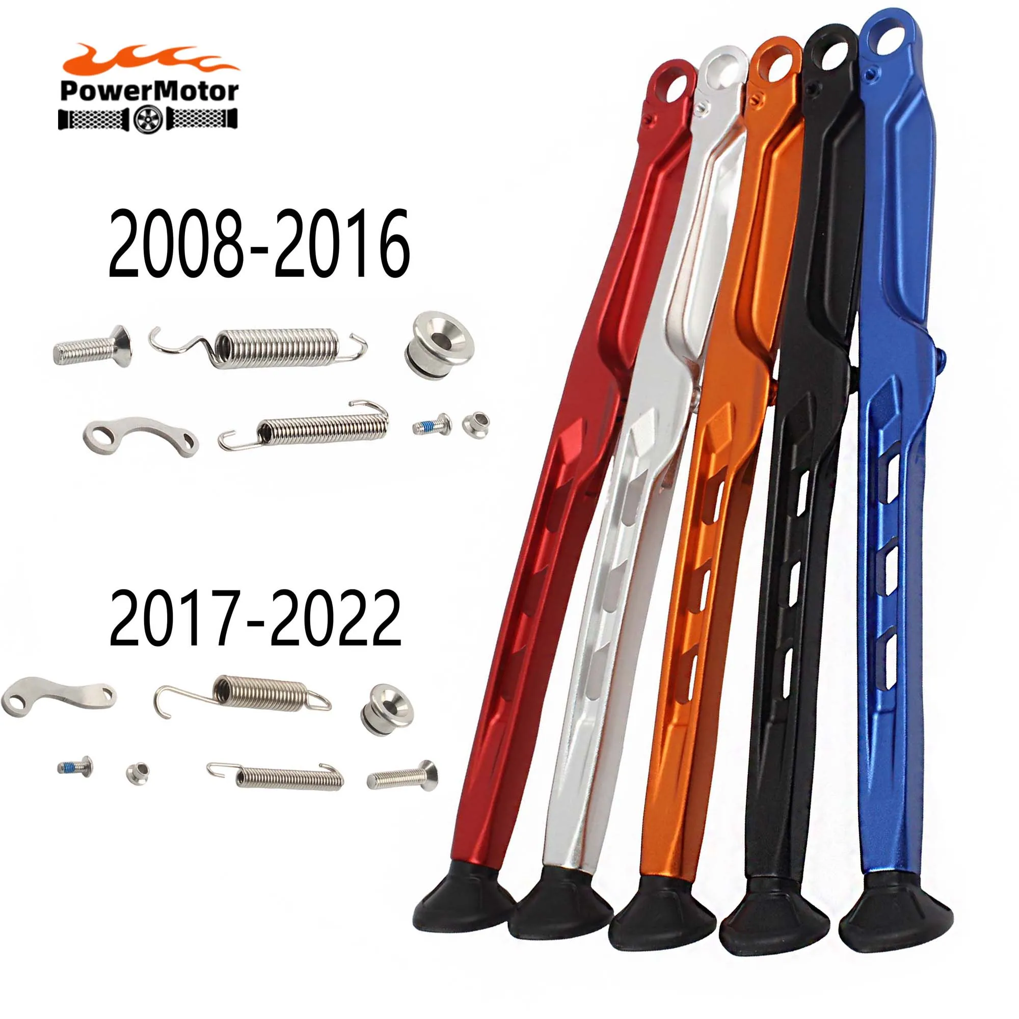 

2008-2024 For KTM Husqvarna Motobike Motorcycle Parking Side Stand Kickstand With Spring Kit XC XCW XCF XCFW EXC EXCF 150-450