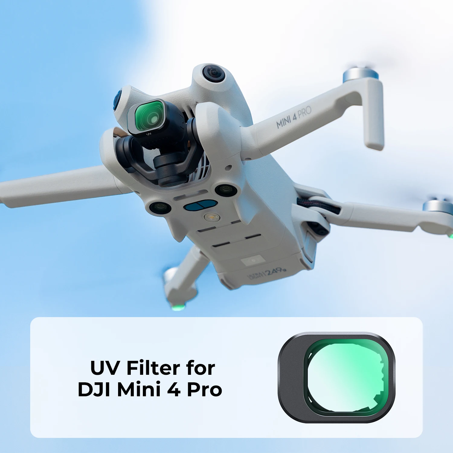 K&F Concept UV ND1000 ND16&PL ND32&PL ND64&PL Lens Filter for DJI Mini 4 Pro with Single-sided Anti-reflection Green Film