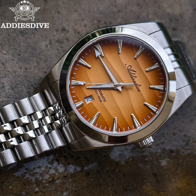 ADDIESDIVE New Watch Automatic 8215 Men Mechanical Watch Luxury Sapphire Glass Gradient Dial 200m Waterproof Luminous Wristwatch
