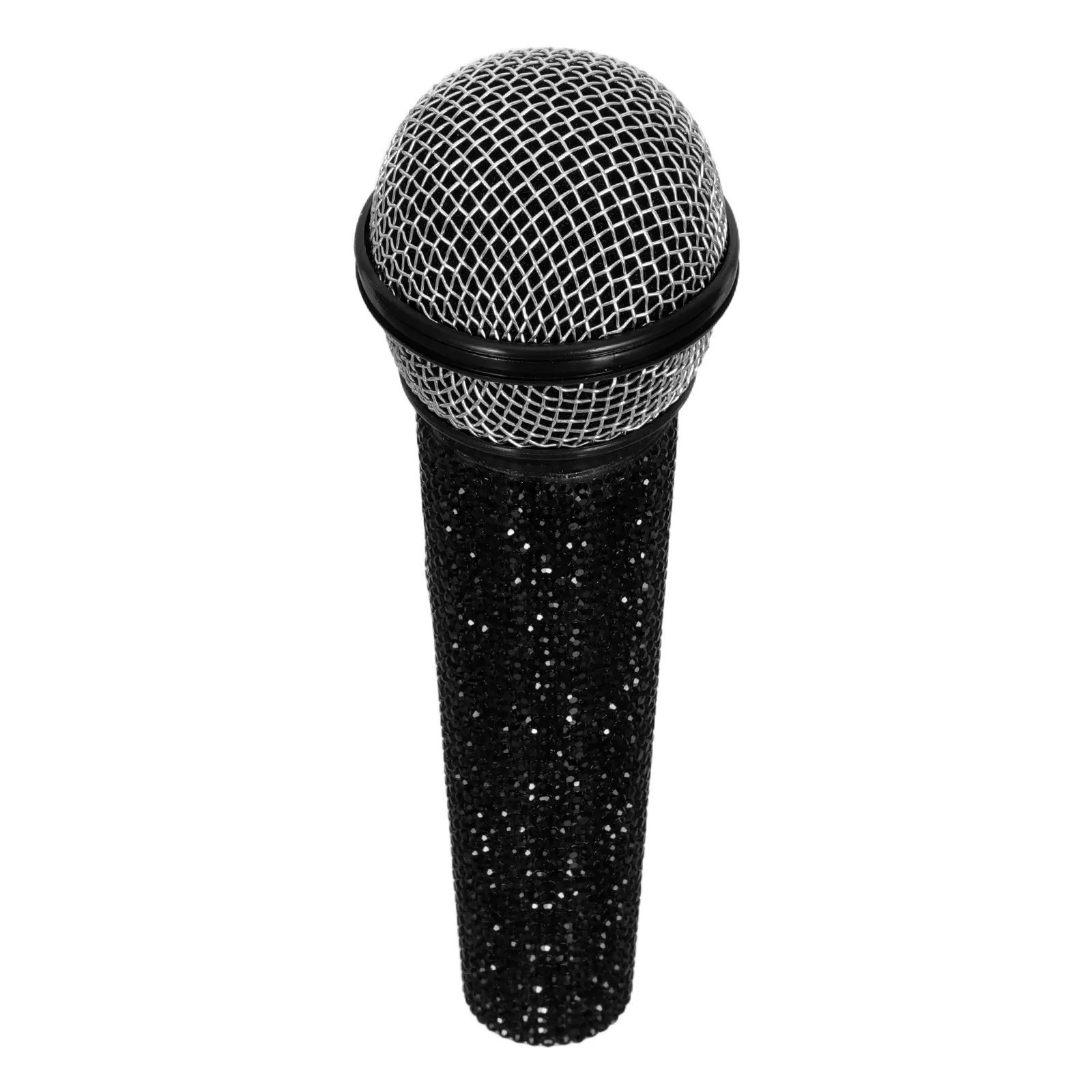 mini-microphone-fantaisie-en-plastique-avec-strass-scintillants-accessoire-de-fete-pour-spectacle-sur-scene-costume-d'anniversaire-celebration