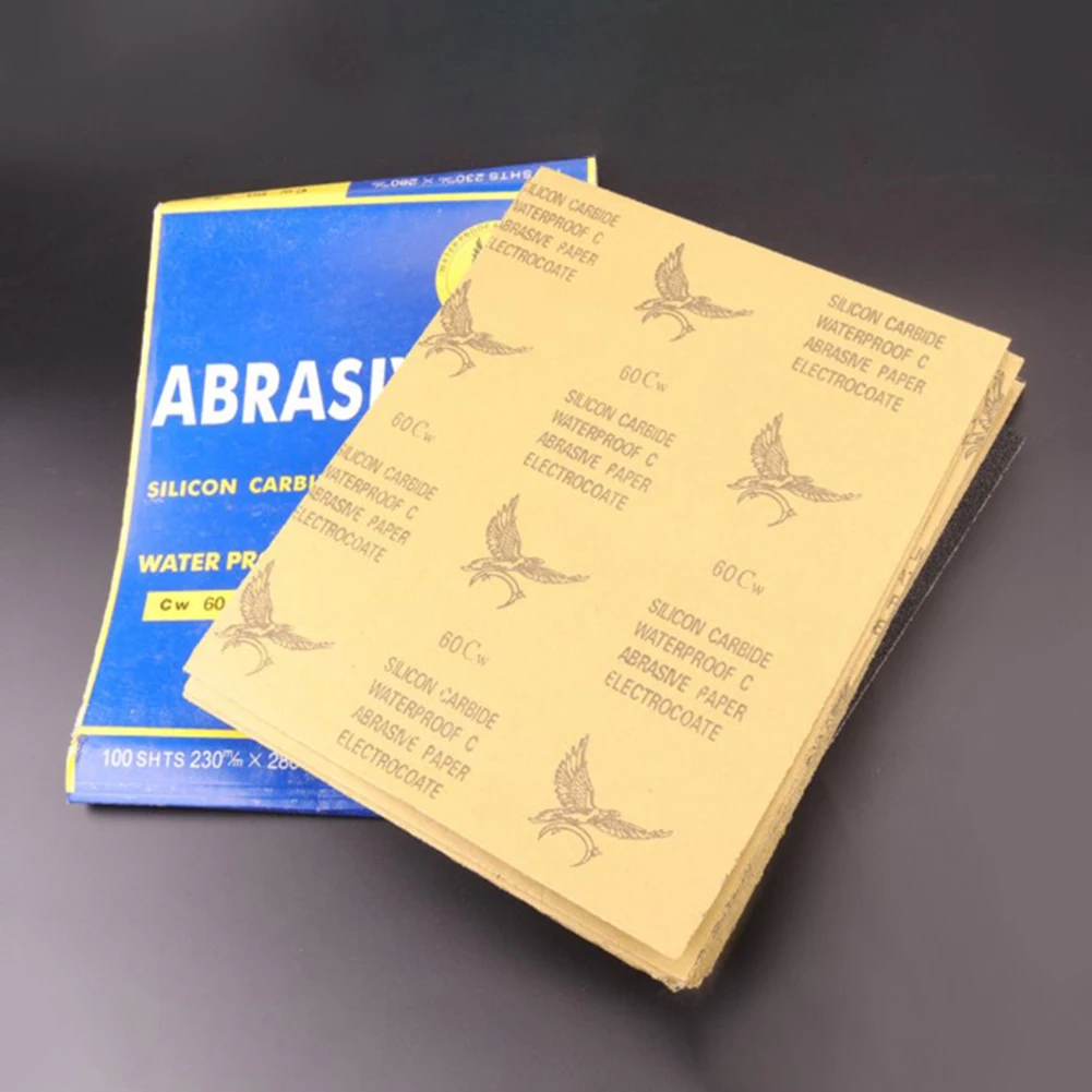 Sanding Sandpaper Sheets 230×280mm 60-2000# Abrasive Automotive For Wood Gringding Metal Polishing Power Tools