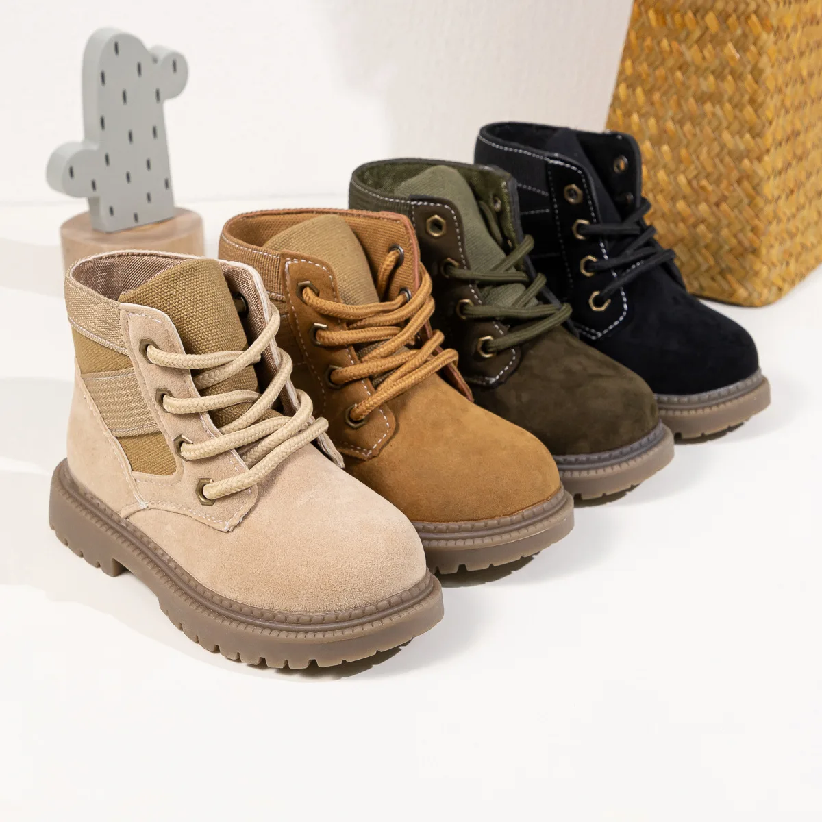 

Winter Bestsellers for Kids~High-Heeled Boots with Soft, Non-Slip Comfortable Sole, Short Hiking Boots for Children 3577