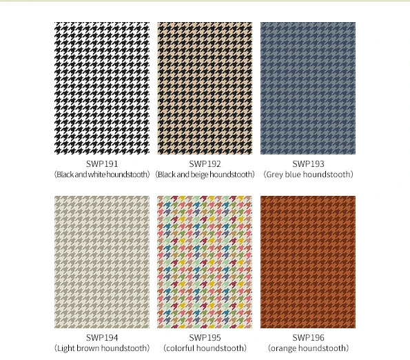 Nordic Self Adhesive Black and White Houndstooth Wallpaper Shelf Liner Contact Paper Houndstooth Plaid Drawer Liner Sticker Roll