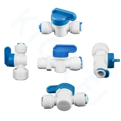 RO Water Straight Plastic Ball Valve 1/4