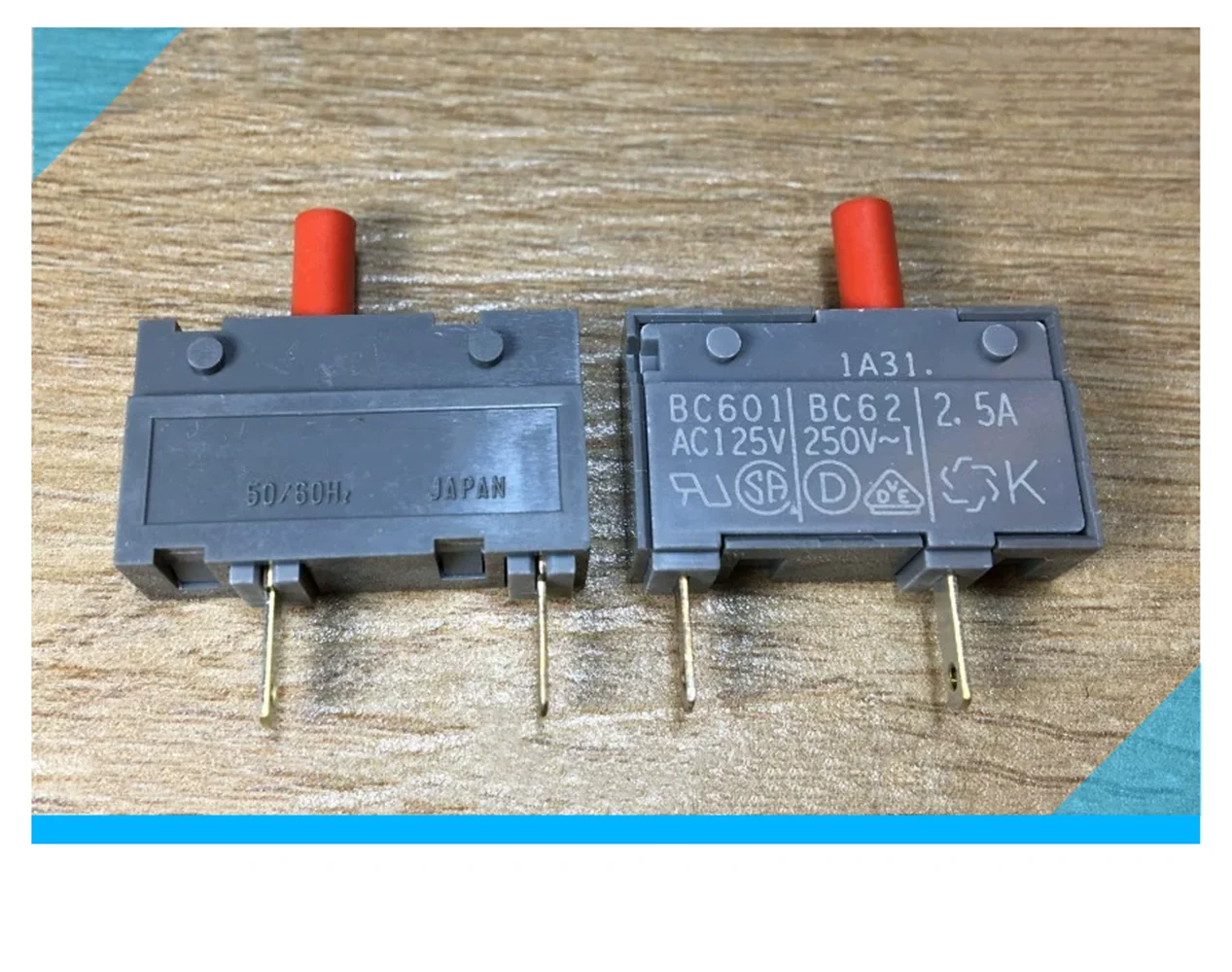 Original new 100% BC601 125V 2.5A BC62 temperature control overload protector overcurrent switch