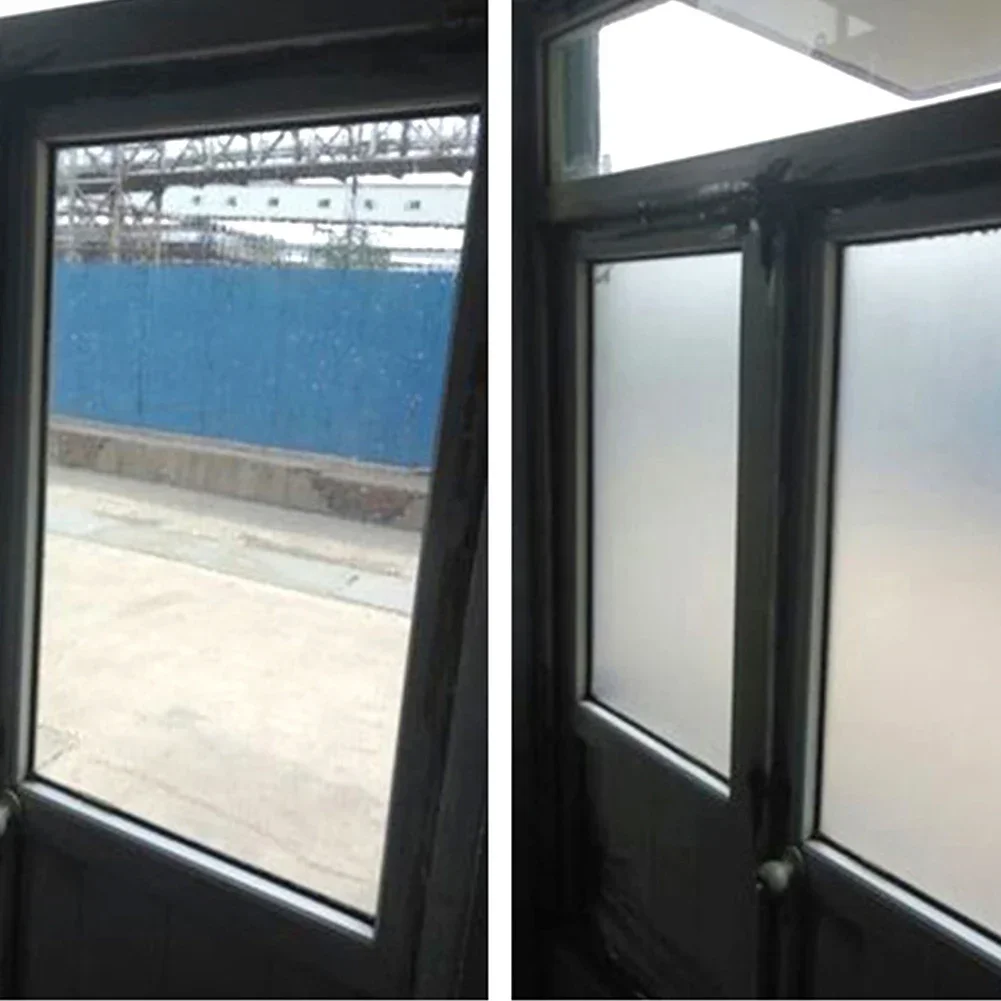 60*200cm Frosted Window Film No Glue Self Adhesive Vinyl Static Cling Privacy Glass Door Sticker Bathroom For Home Decor