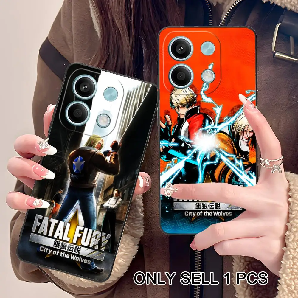 Fatal Fury Game Phone Case for POCO F8 F7 F6 F5 F4 Pro GT C75 C71 C65 C61 C40 Pro Ultra Soft TPU Shockproof Cover