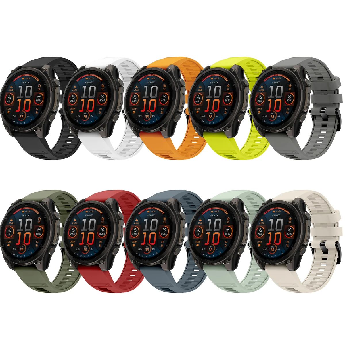 Fenix8 pulseira de relógio para garmin fenix 8 47mm 51mm 43 e 7 7x 6 6x 5 5S 5x/epix pro quickfit 20mm 22mm 26mm pulseira de silicone