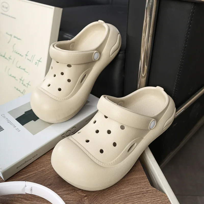 

Women Anti-slip EVA Garden Hole Shoes Ladies Soft Cozy Summer Baodou Sandals Female Girls House Home Indoor Outdoor Slippers