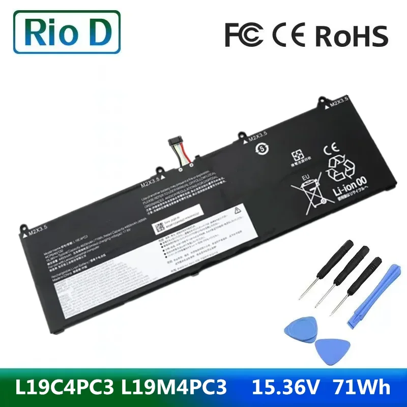 

New L19C4PC3 L19M4PC3 Laptop Battery for Lenovo R7000P Y7000P 2020 Laptop batteries 15.36V 4493mAh 71WH