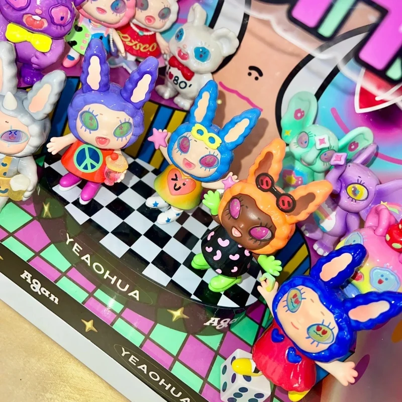 Agan سلسلة حفلات الموسيقى الإلكترونية صندوق أعمى شخصية أنيمي قابلة للجمع ألعاب عصرية هدية غريبة دمية غامضة من مادة PVC #5