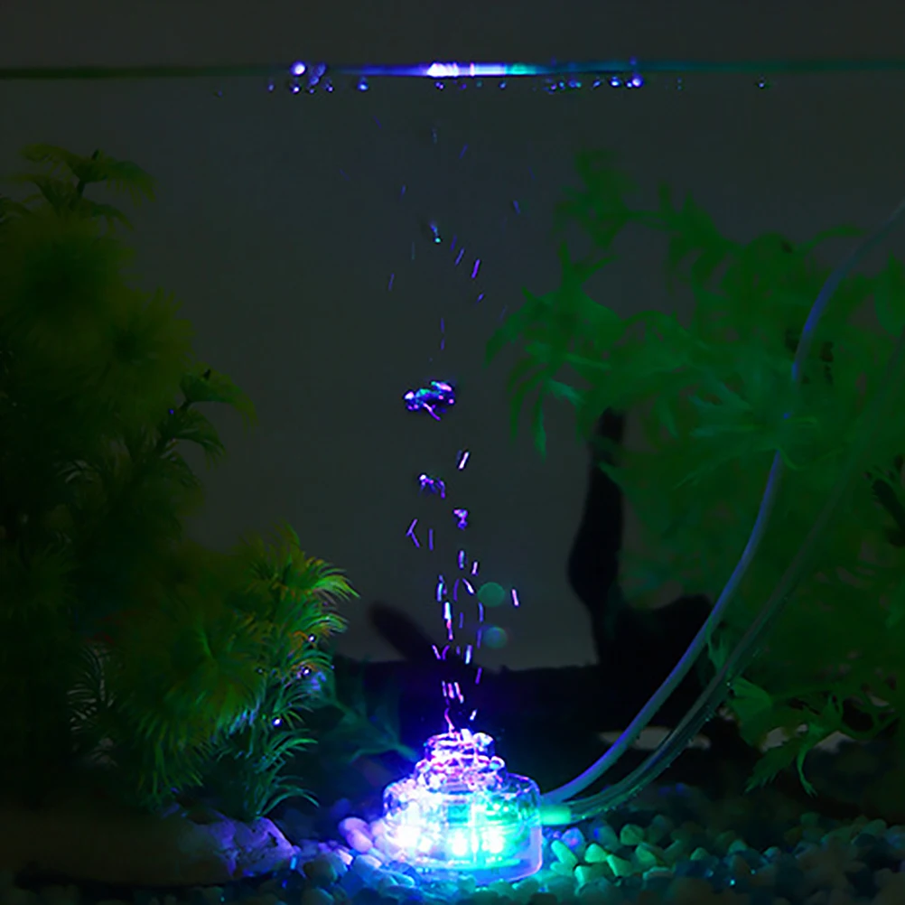 

Fish Tank Bubbler Light USB Colorful LED Air Stone Oxygen Diffuser Aquarium Bubble Light Decoration Underwater Lamp