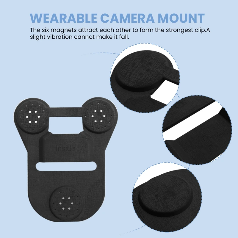 حامل مغناطيسي لكاميرا DN-Body، حامل تثبيت مغناطيسي عالمي، لكاميرات الجسم العالمية التي يمكن ارتداؤها في جميع العلامات التجارية