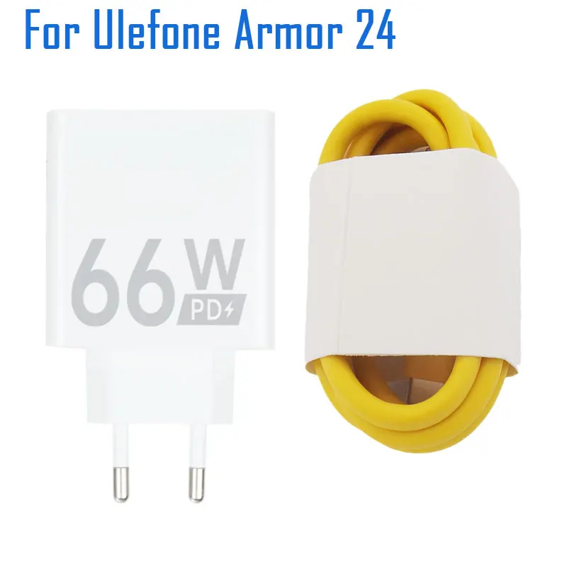 

Новинка, оригинальное зарядное устройство Ulefone Armor 24, официальный адаптер для быстрой зарядки, кабель Type-C, кабель передачи данных для смартфона Ulefone Armor 24
