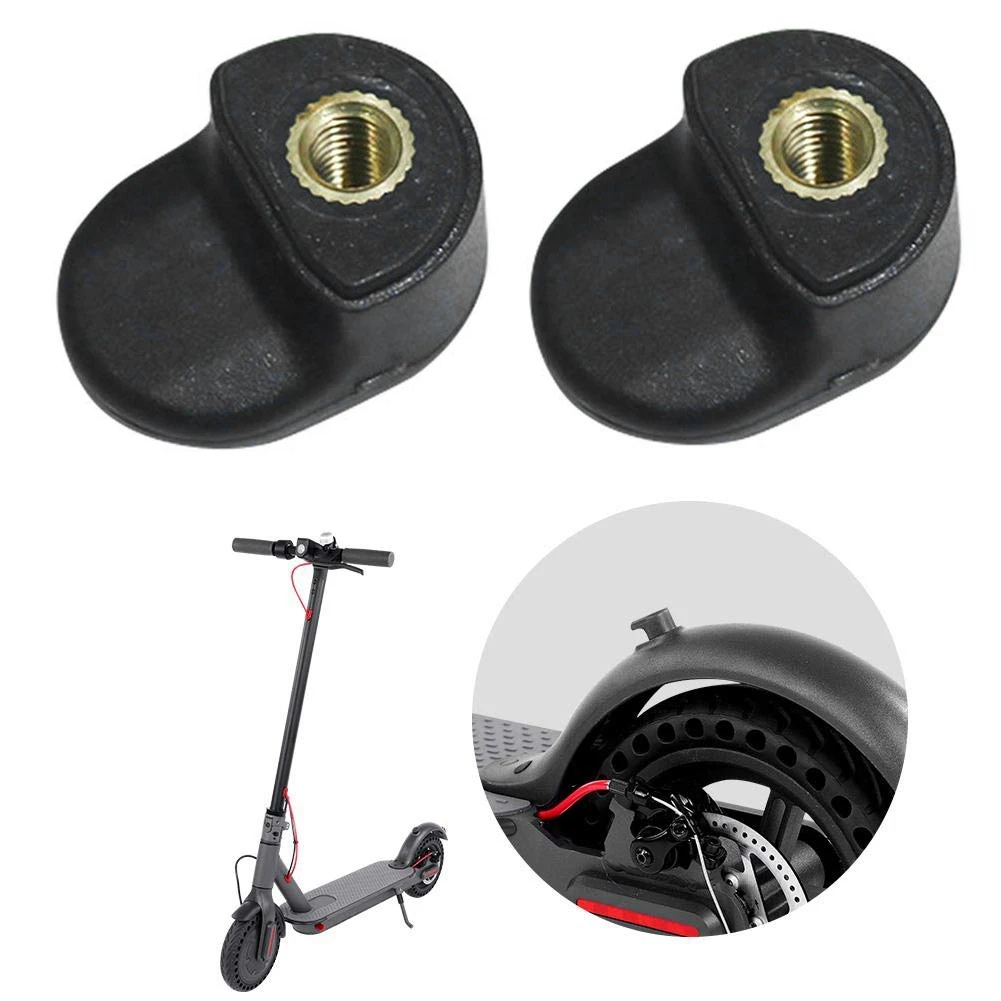 2Pcs Rear Fender Mudguard Scooter Body Folding Force Hook Accessories for Xiaomi Mijia M365 Electric Scooter Skateboard Black