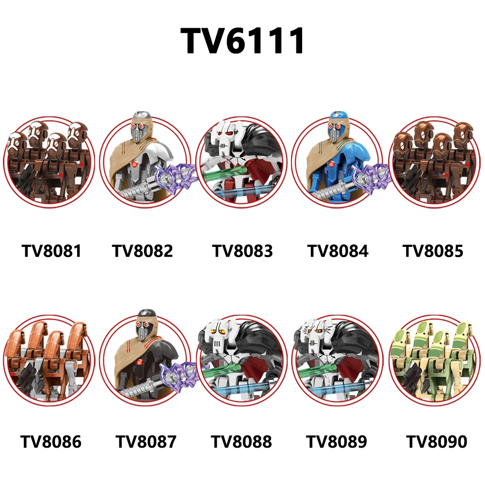 TV6111 Building Blocks SW Movie Character Figures Bricks Children Collection Toys