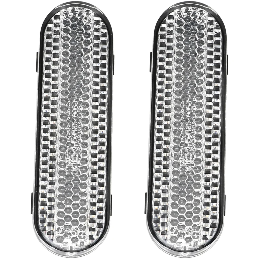 

Front Mounted Silver Reflective Blocks 2 Pack for 5Plus Electric Scooters Plastic Housing Aluminum Reflective Layer